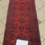 red hallway runner hand made wool