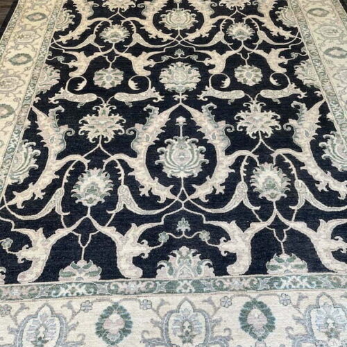 9x12 black and white rug oakland