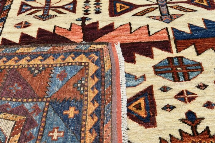 4x6 light color rug wool hand made san francisco