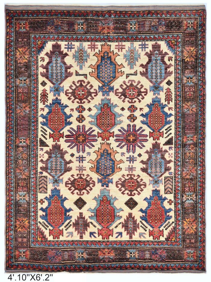 5x6 persian heriz wool rug berkeley