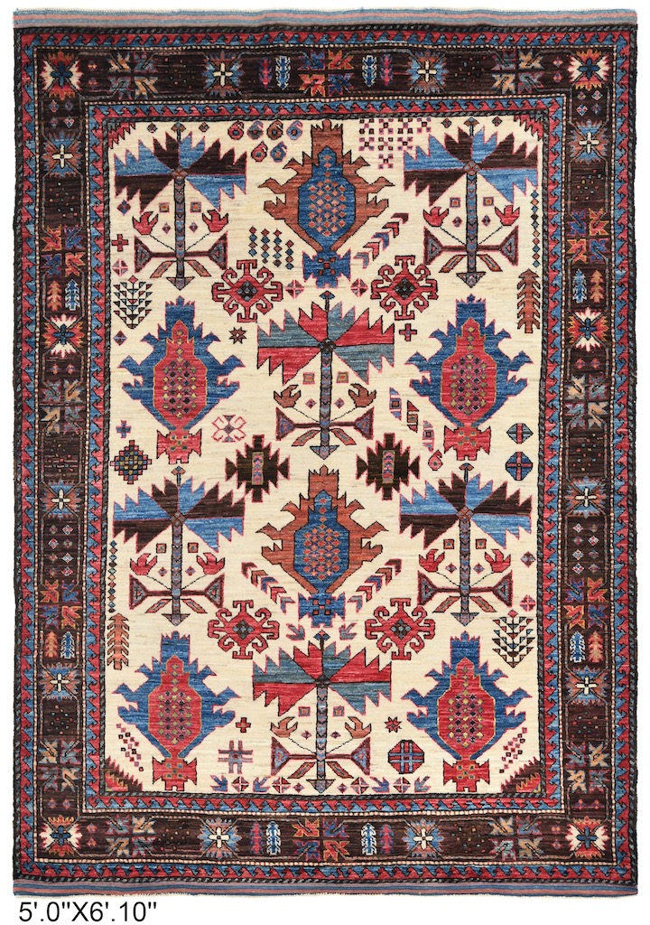 5x7 area rug hand made selling by rug master