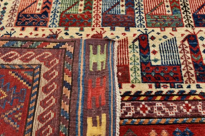 wool hand made rug multicolr san francisco 5x7