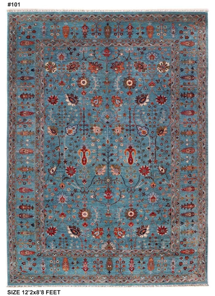 Turquoise Blue 8x 10 rug berkeley