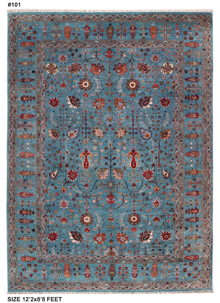 Turquoise Blue 8x 10 rug berkeley