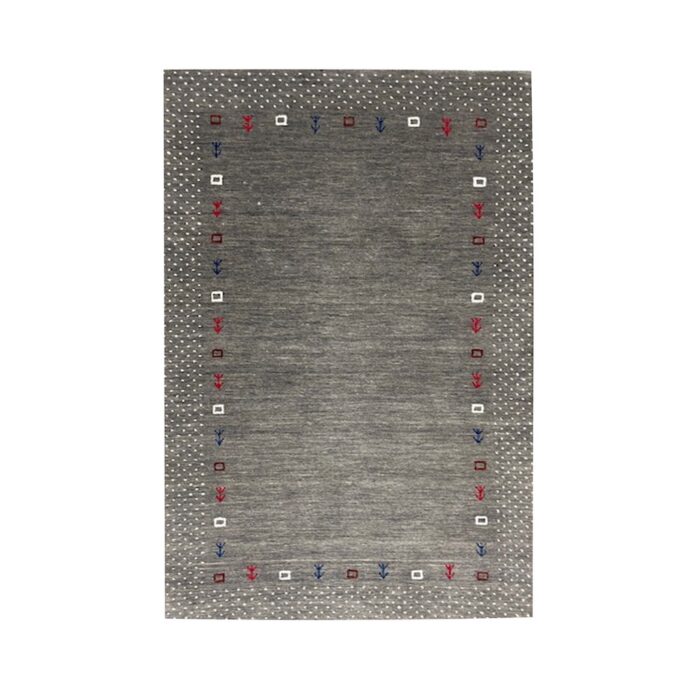 gray color wool rug