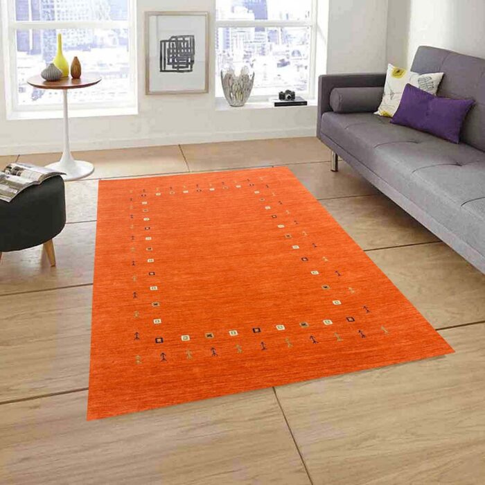 6x9 wool rug orange rug