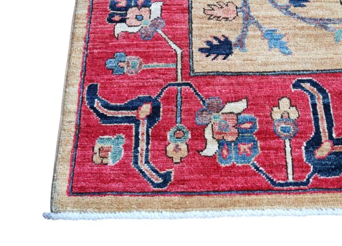 wool rug 8x8 square multicolor