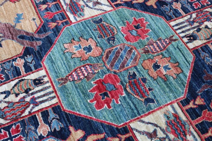 handmade rug 8x8 wool