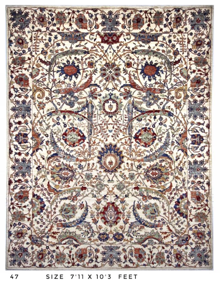 blue and white rug 8x10 feet rug berkeley