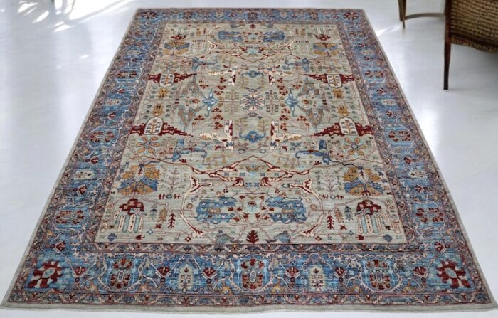 12x9 feet rug wool in multicolor