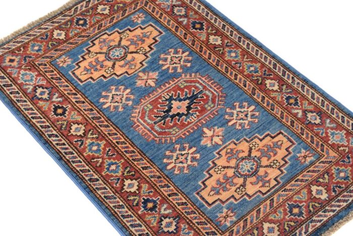 blue rug hand made