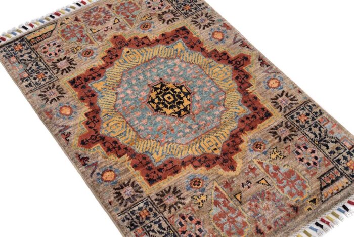 3x2 wool mamluk rug