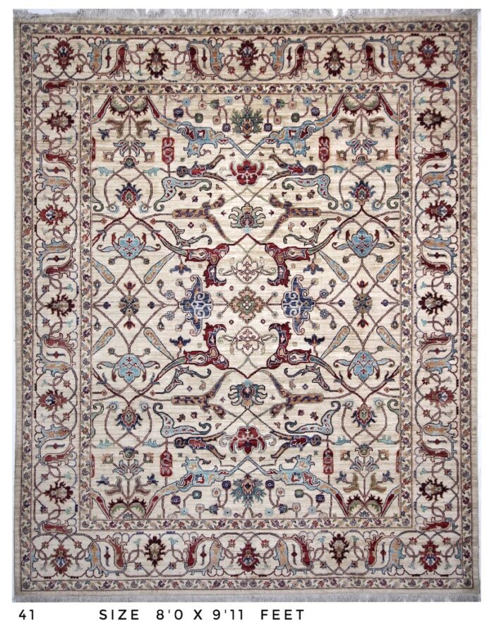 hand made rug wool handknotted