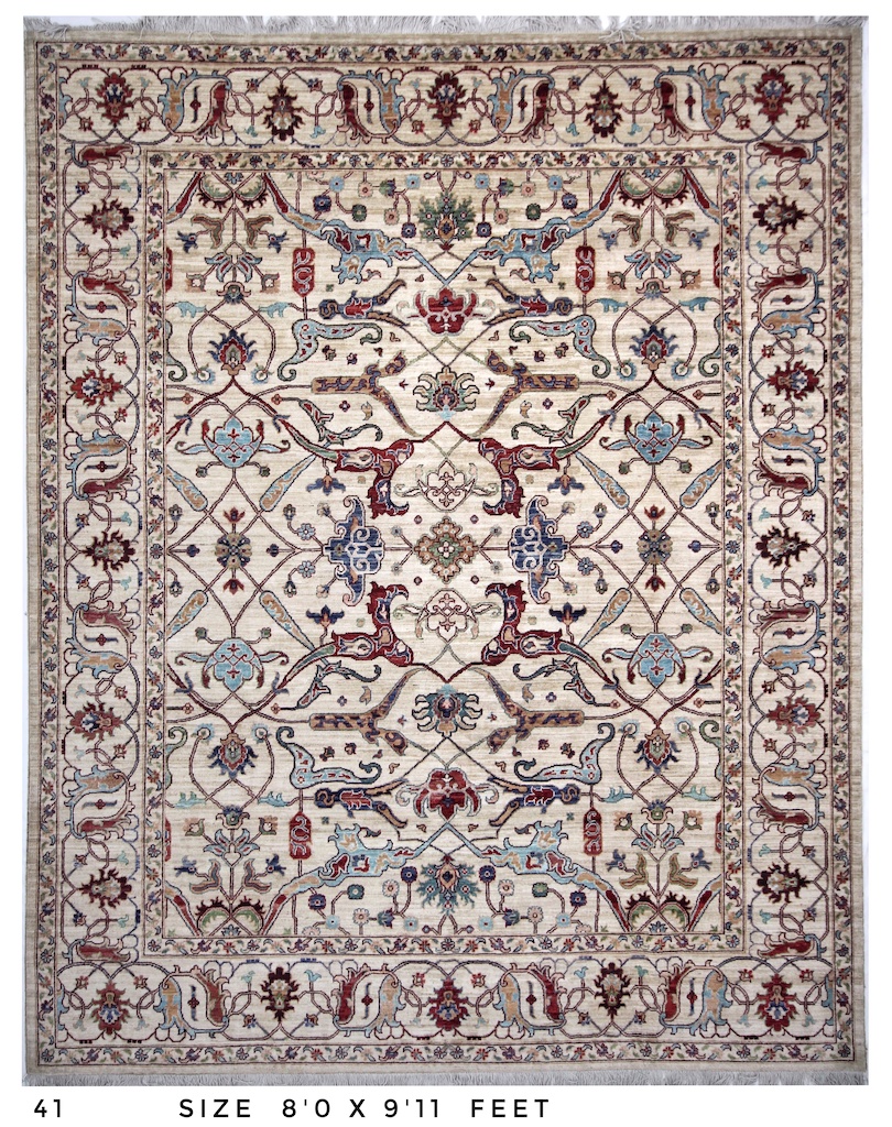 hand made rug wool handknotted