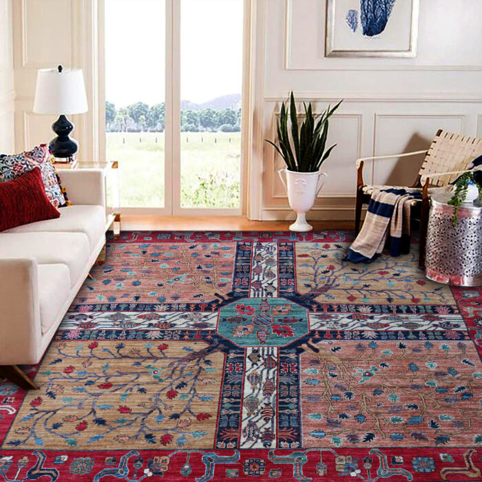 square 8x8 rug wool hand made berkeley