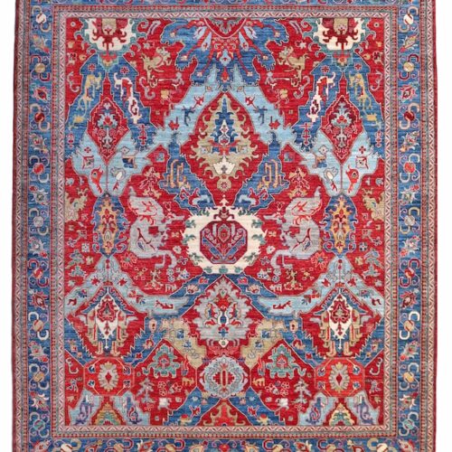 Authentic Persian design area rug with traditional craftsmanship and premium wool construction for durability