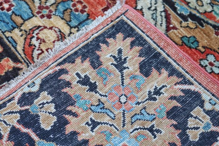 Washable and durable 8x10 Persian Mahal rug, ideal for high-traffic areas like dining rooms.