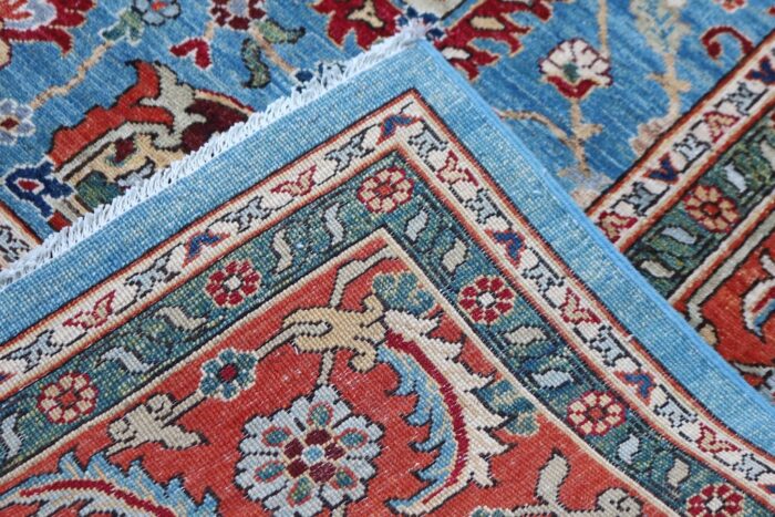 Premium Serapi Persian rug with bold medallion design and detailed floral borders