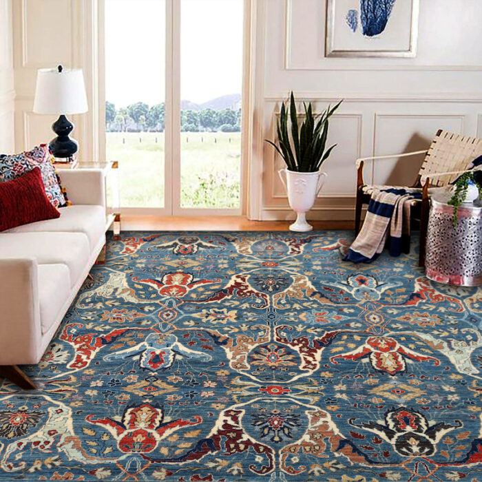 Authentic Oriental Heriz rug at an affordable price, direct import to Bay Area rug stores.