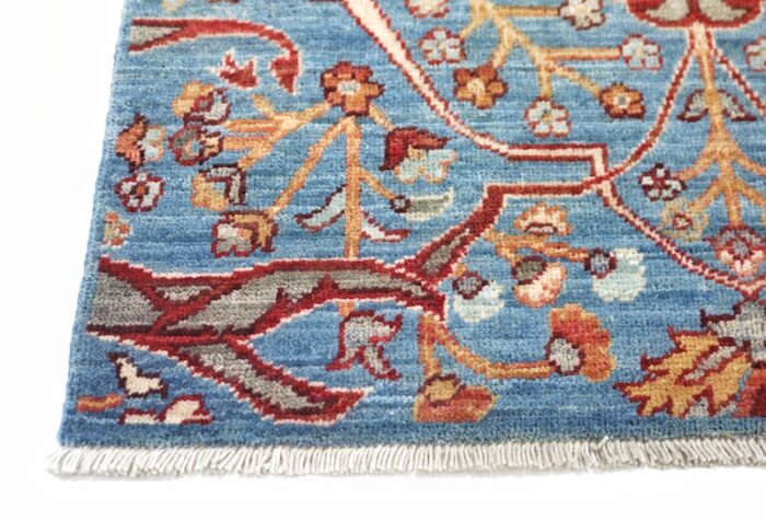 Luxury Serapi handwoven hallway runner rug with intricate detailing