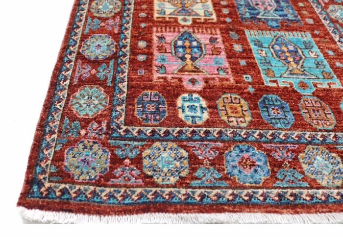 Extra-long 2.4x10 Kazak runner rug with intricate medallion and border details.