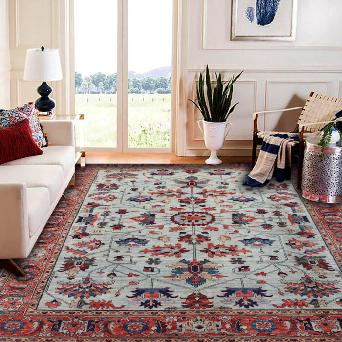 Authentic Persian Serapi rug with 5-star reviews, free shipping in the USA.