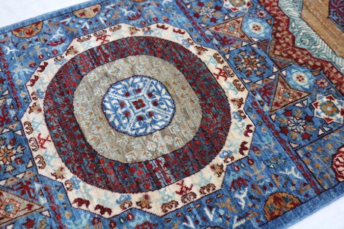 Durable 2.7x10 Mamluk wool runner rug for hallways, entryways, and kitchens. Free USA shipping!