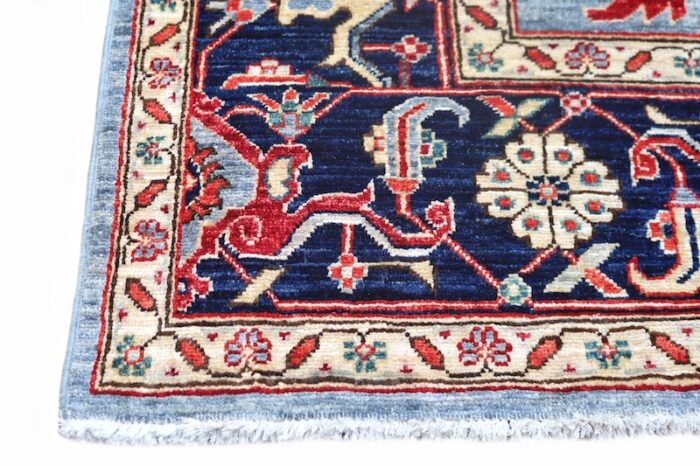 8x10 washable wool rug with a Persian Heriz design, perfect for classic and modern interiors