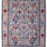 Hand-knotted Turkish Oushak rug with rich, fade-resistant colors.