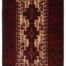 Hand-knotted Afghan tribal rug with classic Baluchi patterns, made from premium wool in deep red, brown, and ivory. Soft, durable, and easy to clean."