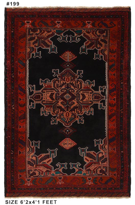 Traditional Afghan Baluchi Rug – Affordable, washable, and designed to enhance modern or vintage interiors.