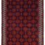 Handwoven Baluchi tribal rug 6'5 x 4'1 ft, crafted with fine wool in deep blue and warm red hues. Soft, durable, and easy to clean.