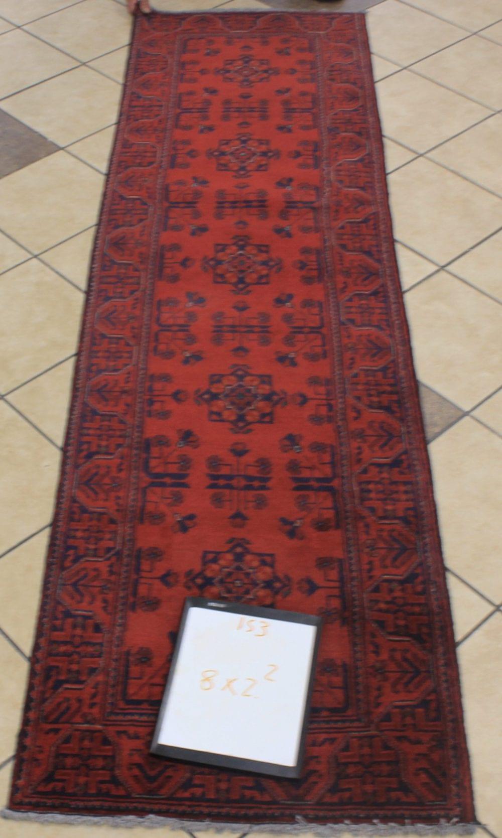 red hallway runner hand made wool