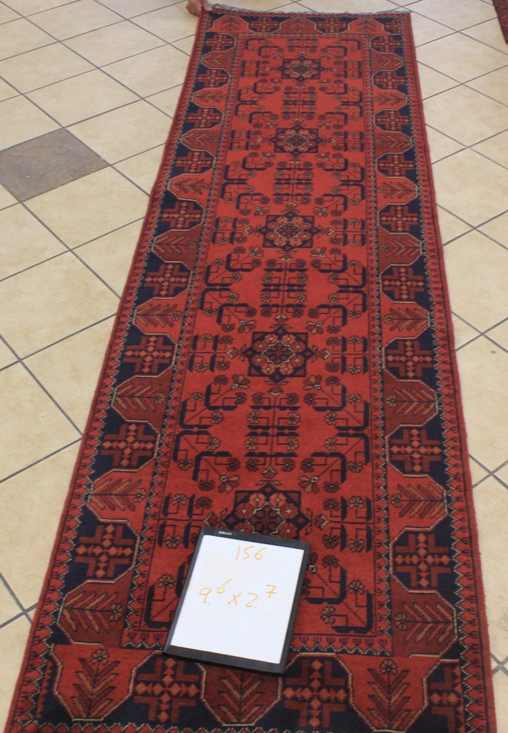 wool red hallway runner hand made